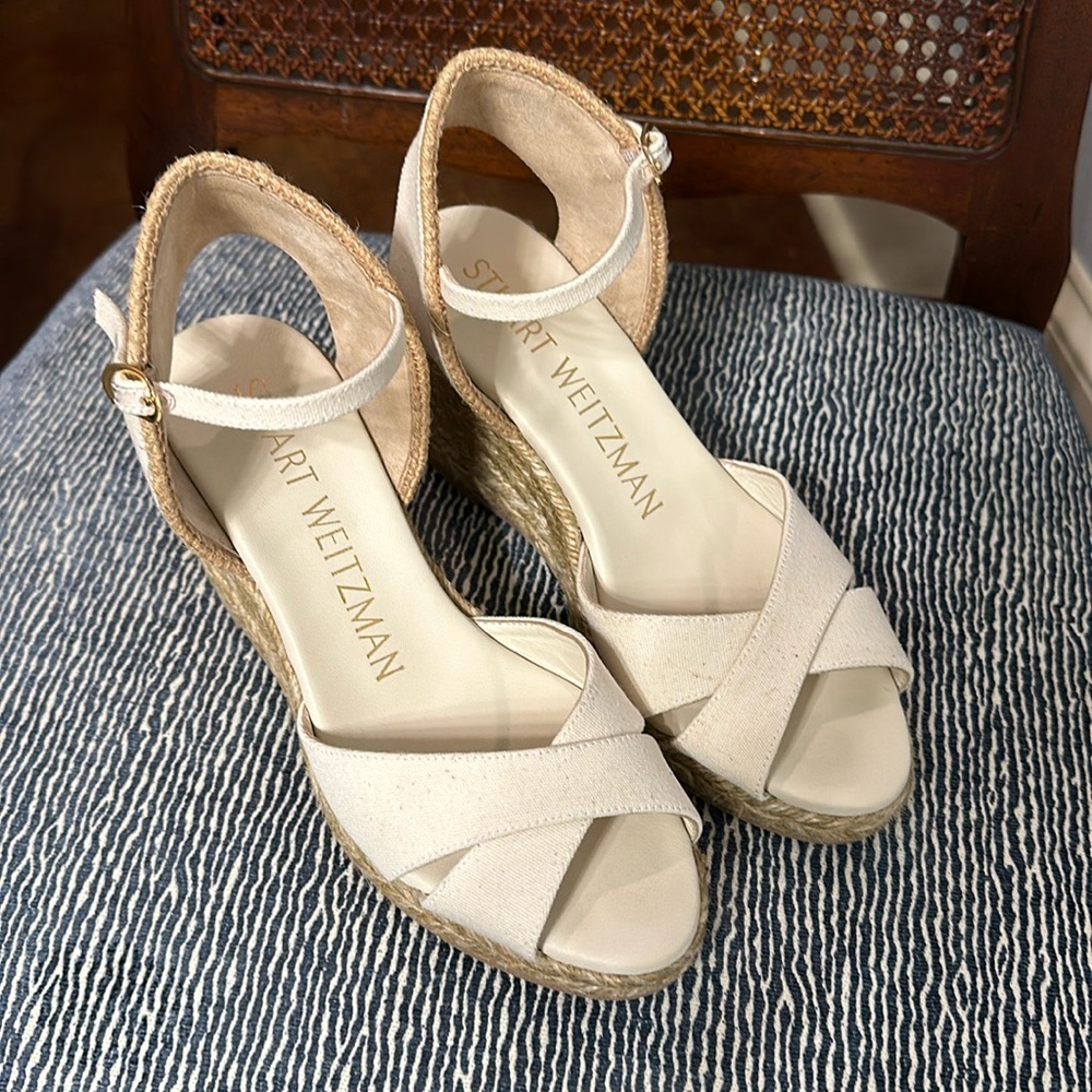 Stuart Weitzman espadrille wedges